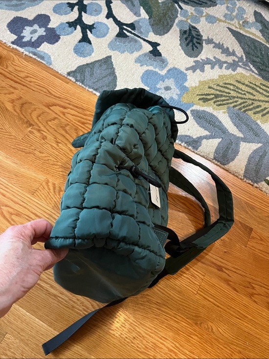 Free People Quilted Teal Green Hiker Backpack NWT main image 10